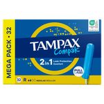 TAMPAX Compak tampons avec applicateur regular 32 tampons