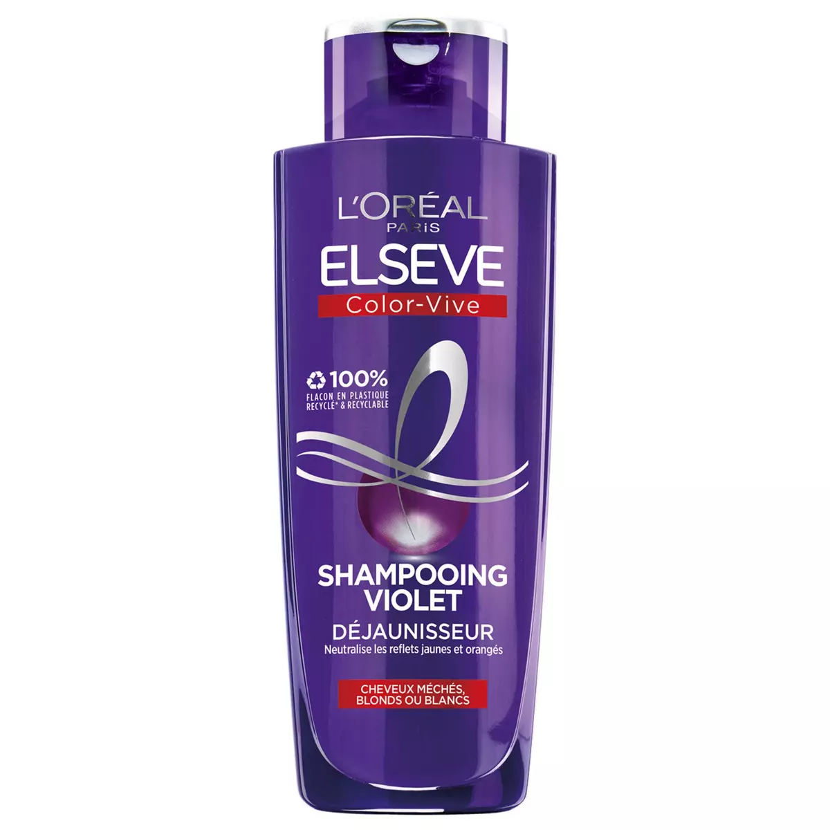 ELSEVE Color Vive shampooing violet déjaunisseur cheveux blonds/blancs 200ml