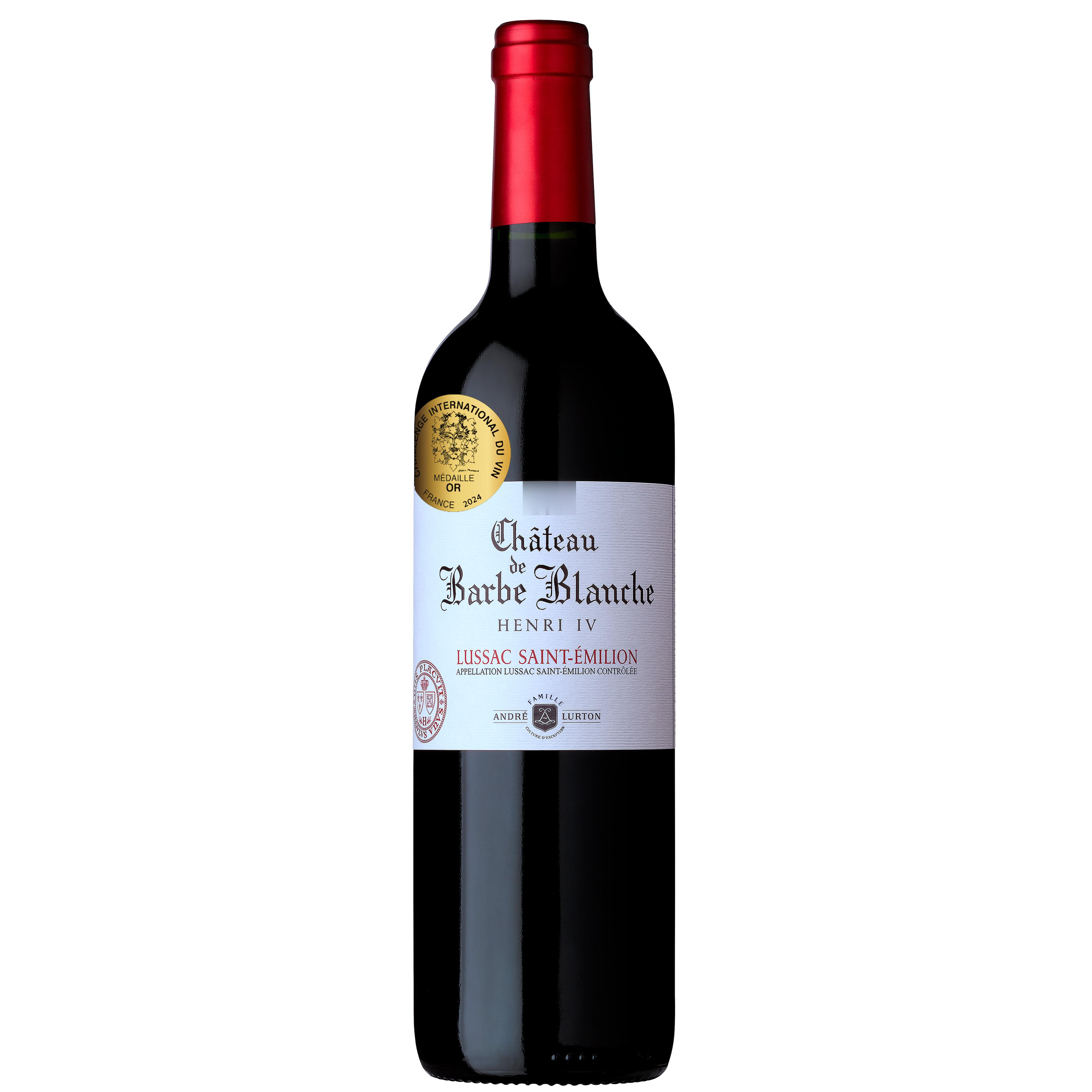 Voir la diapositive 2 : AOP Lussac Saint-Émilion Château Barbe Blanche rouge 75cl