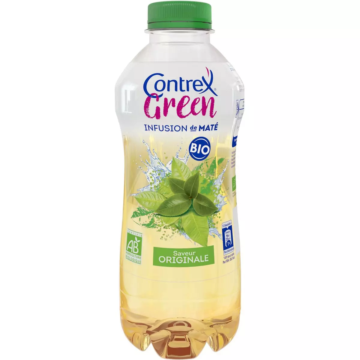 CONTREX Green boisson bio originale aromatisée et infusion de maté 75cl