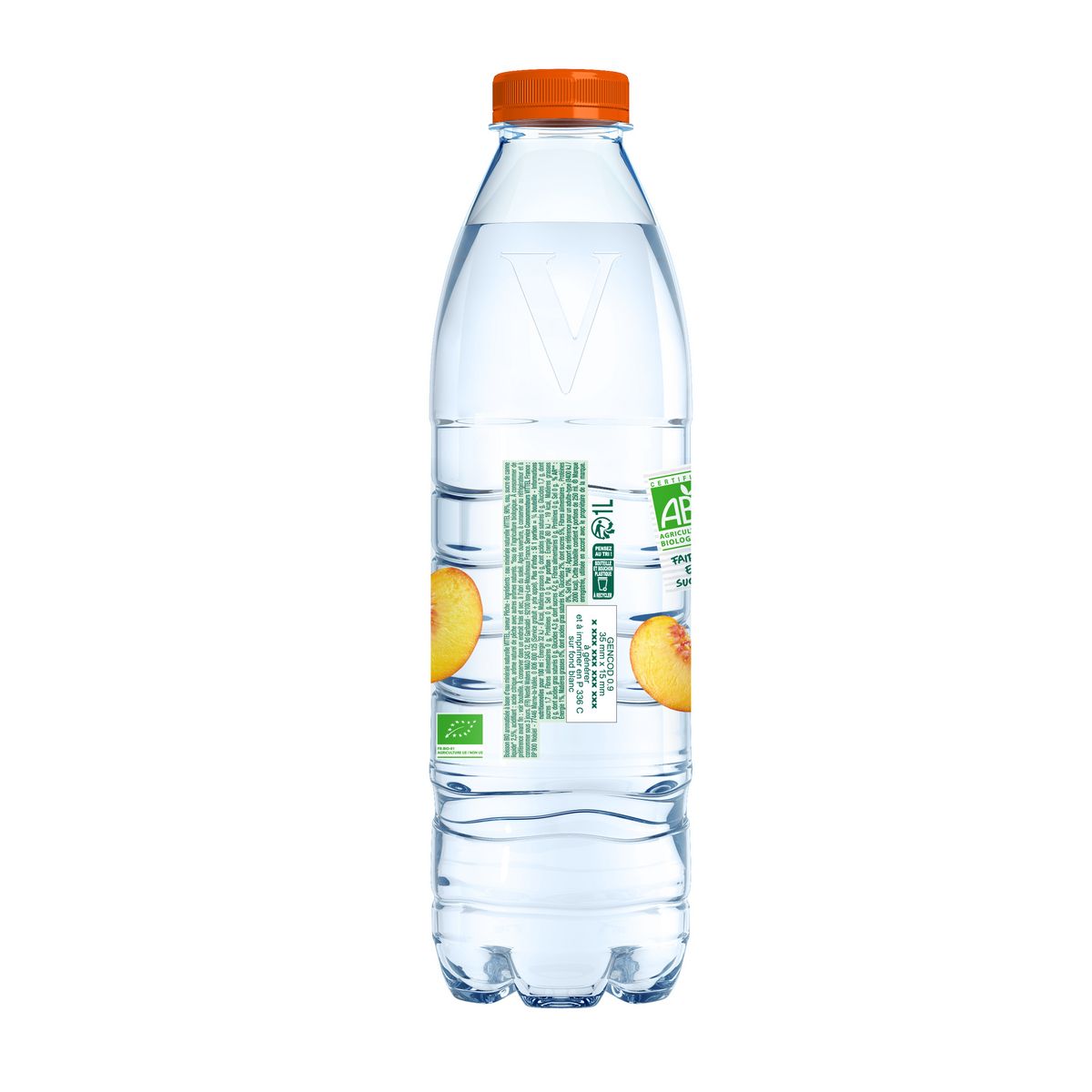VITTEL UP Eau bio goût pêche 1l