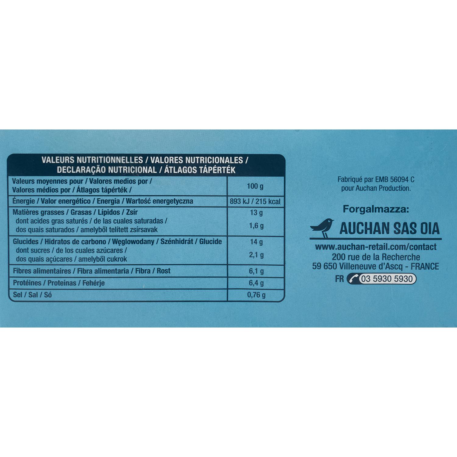 Voir la diapositive 4 : AUCHAN Falafels veggie 4 portions 400g