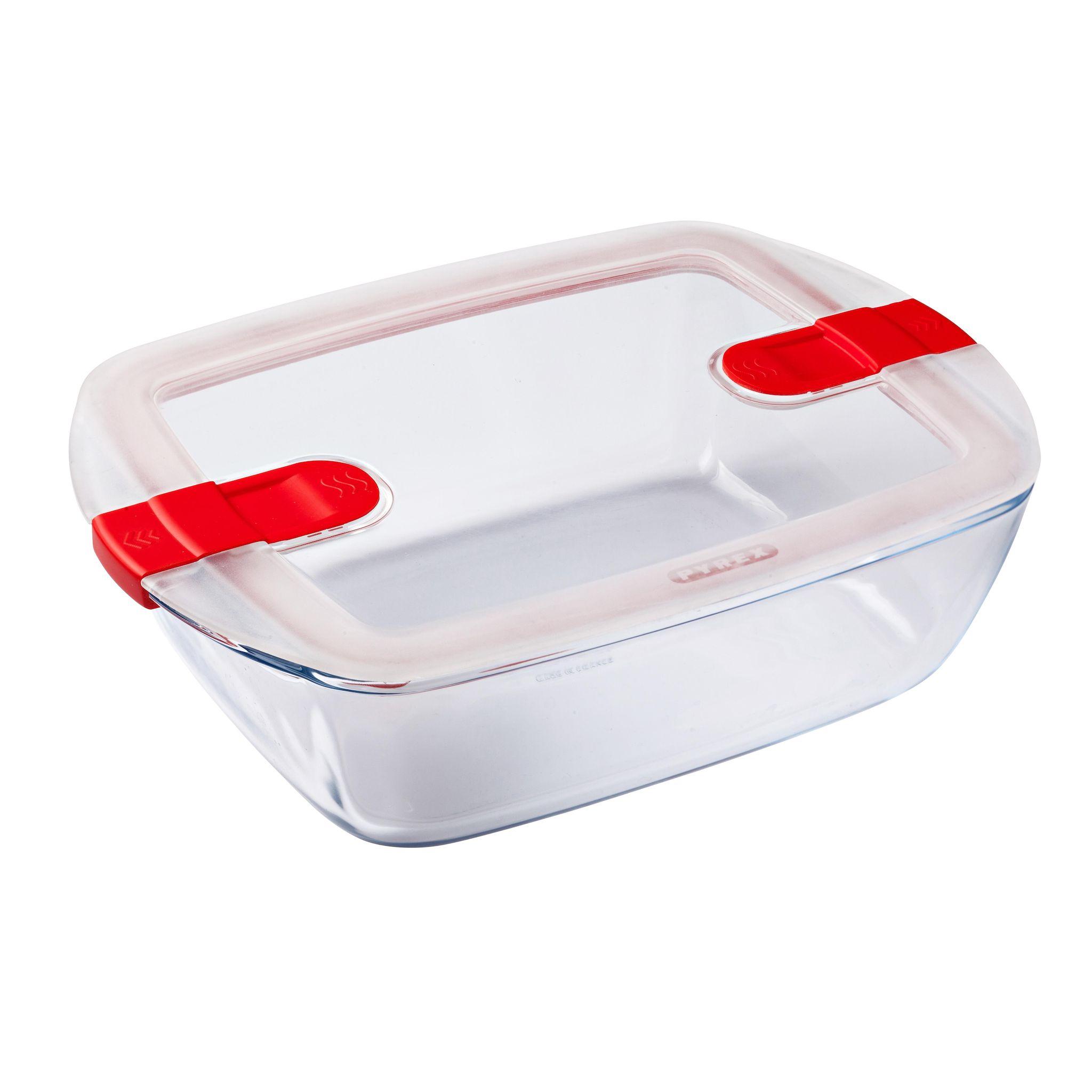 PYREX Plat rectangulaire couvercle plastique bout. vapeur 28 * 20 cm Pyrex Cook & Heat