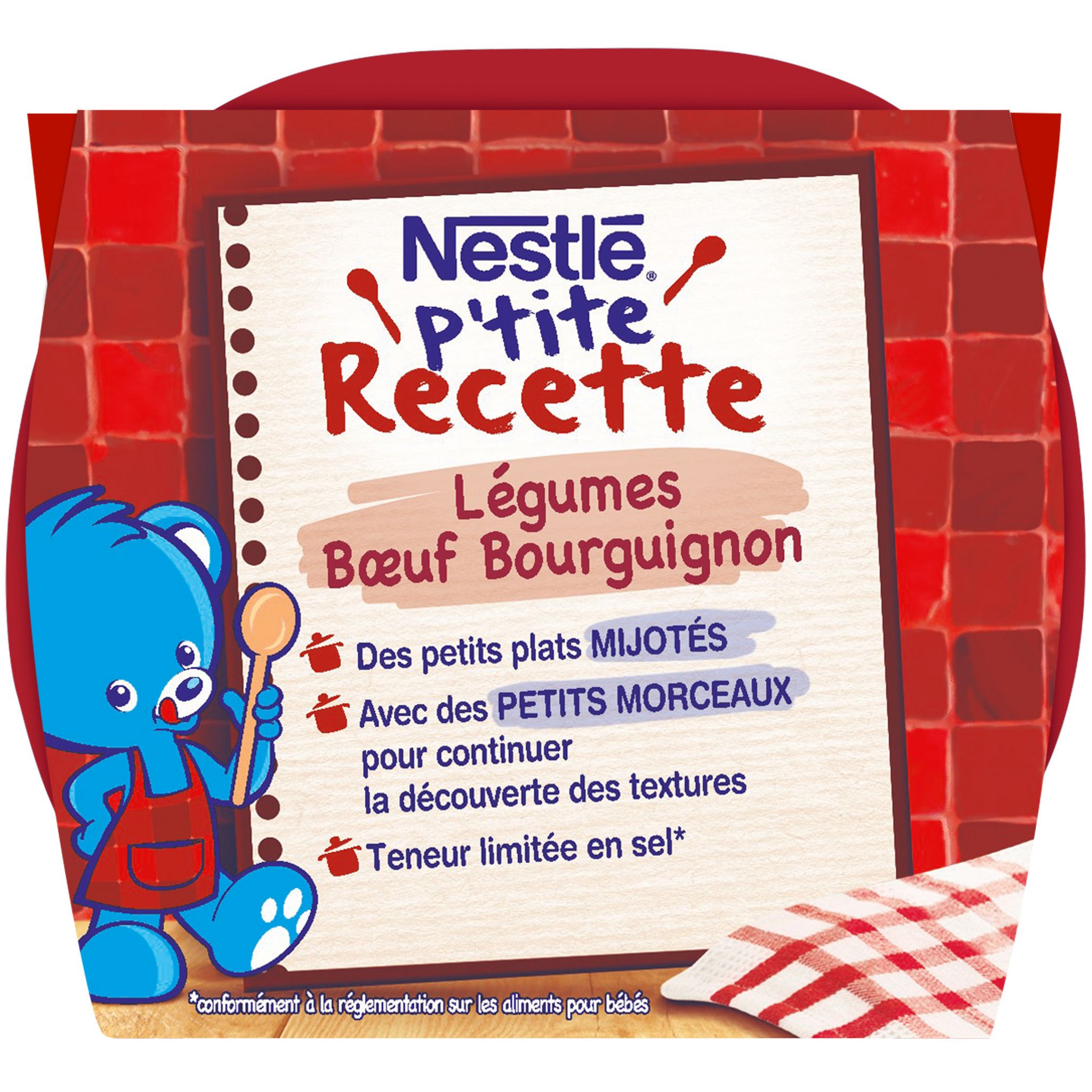 Voir la diapositive 6 : NESTLE P'tite recette bol légumes boeuf bourguignon dès 12 mois 2x200g