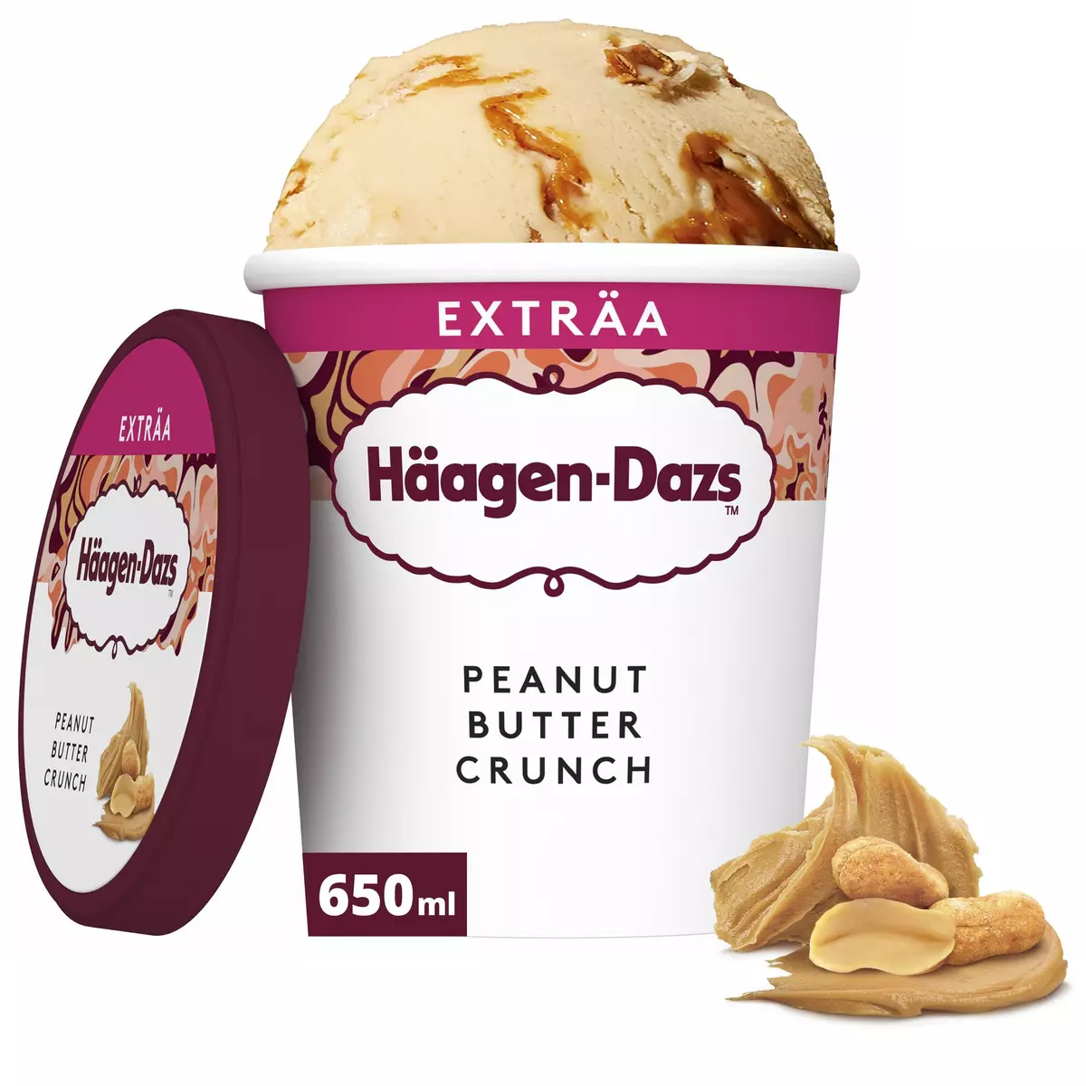 HAAGEN DAZS Pot de crème glacée beurre de cacahuètes 560g