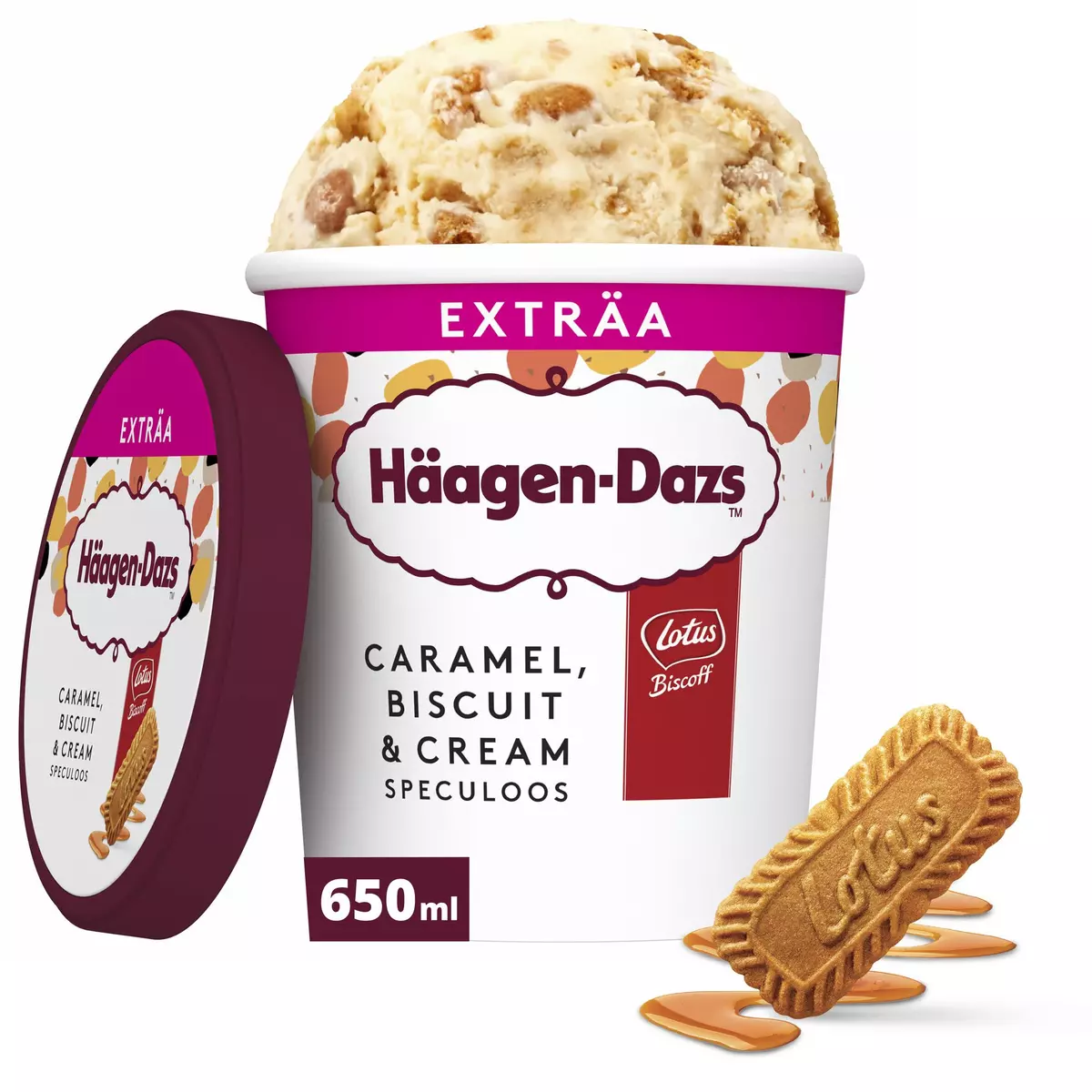HAAGEN DAZS Pot de crème glacée caramel speculoos 560g