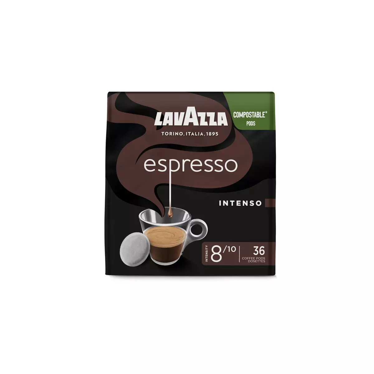 LAVAZZA Dosettes de café moulu intenso 36 dosettes 250g