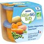 Voir la diapositive 1 : NESTLE Naturnes bol petits légumes bio au saumon dès 6 mois 2x190g