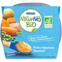 NESTLE Naturnes bol petits légumes bio au saumon dès 6 mois 2x190g