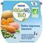 Voir la diapositive 4 : NESTLE Naturnes bol petits légumes bio au saumon dès 6 mois 2x190g