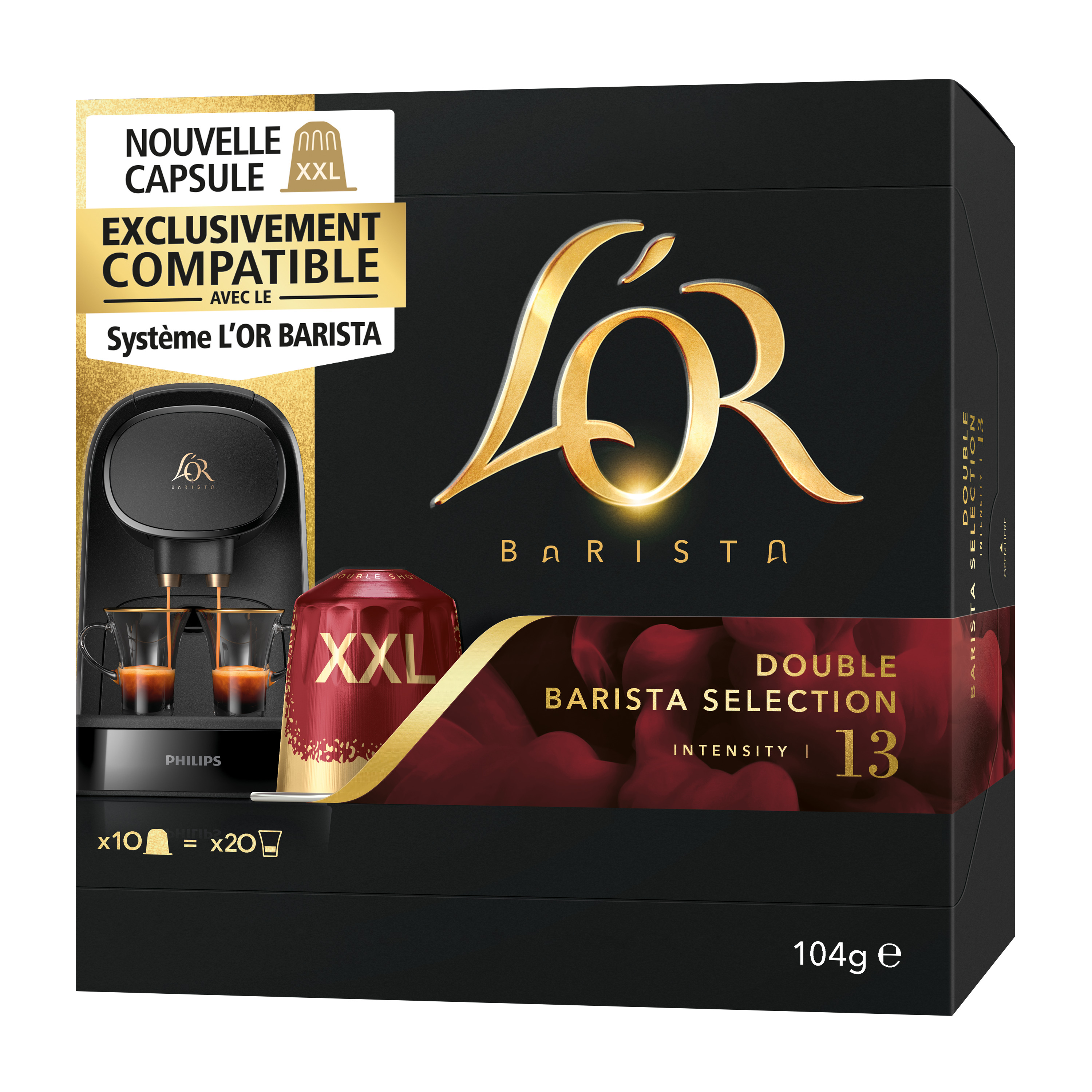 Voir la diapositive 2 : L'OR ESPRESSO Capsules de café L'Or Barista intensité 13 10 dosettes 104g