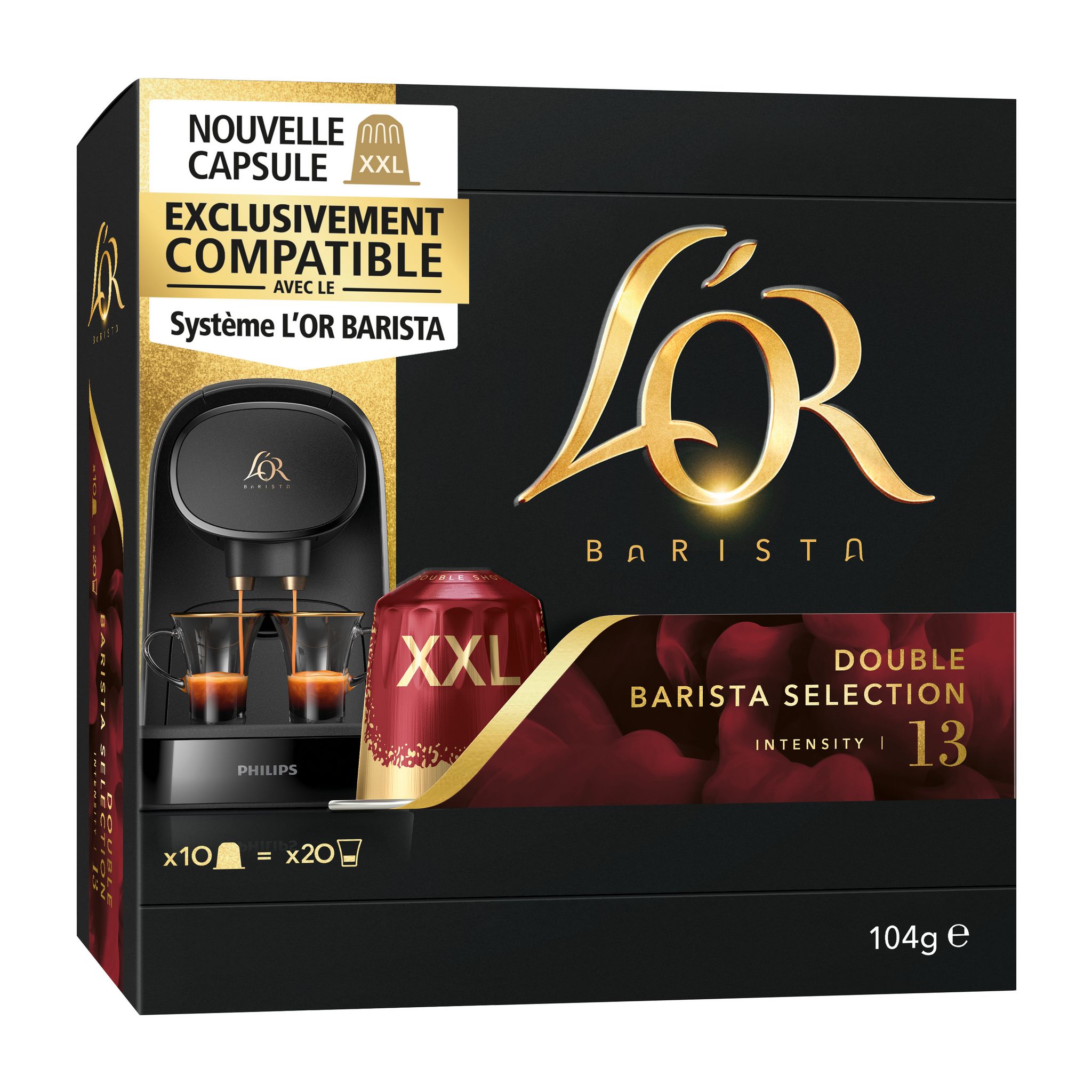 Voir la diapositive 4 : L'OR ESPRESSO Capsules de café L'Or Barista intensité 13 10 dosettes 104g