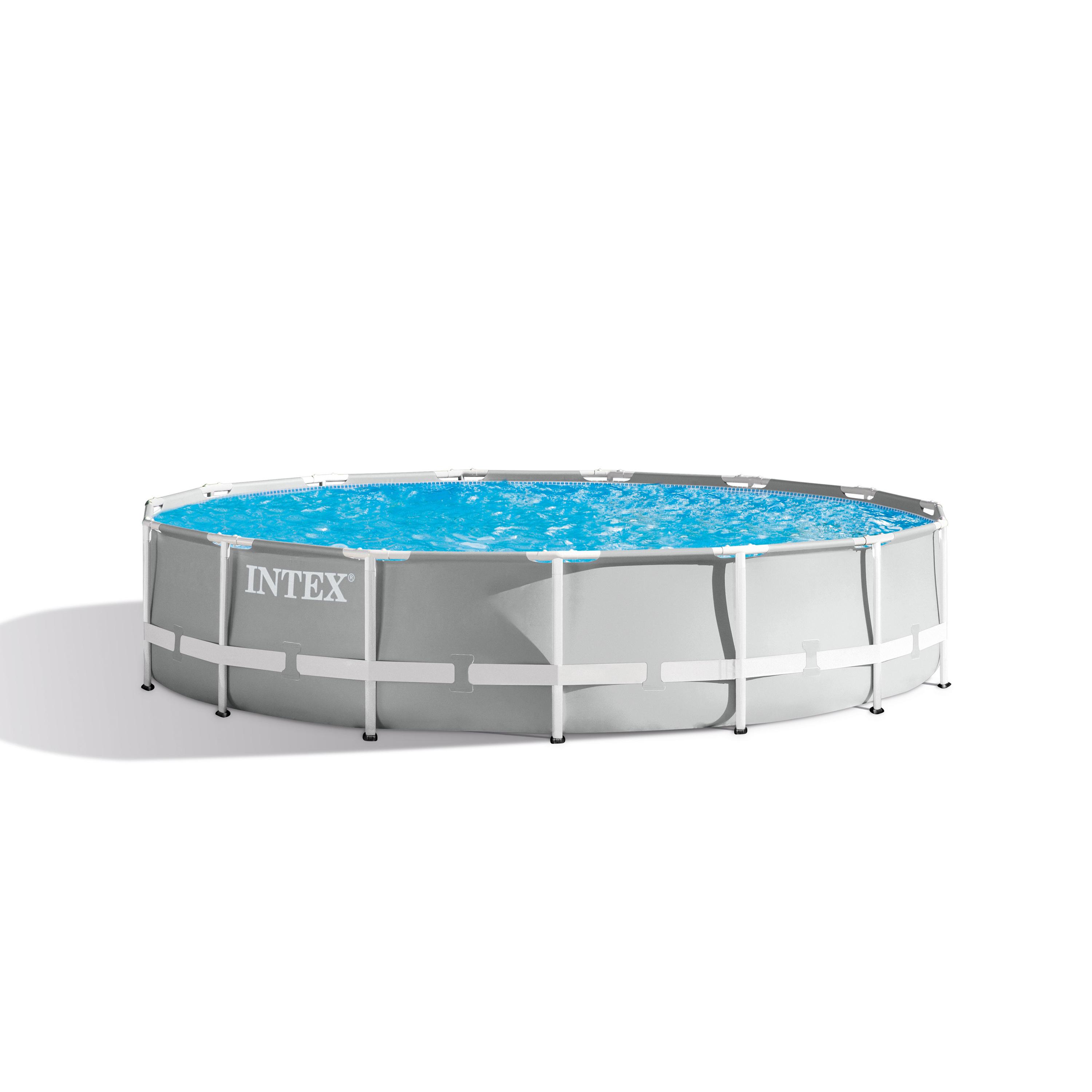 INTEX Kit piscine tubu prism ronde,4m57 x h 1m07