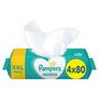 Voir la diapositive 4 : PAMPERS Lingettes sensitives sans parfum pour bébé 4x52 lingettes