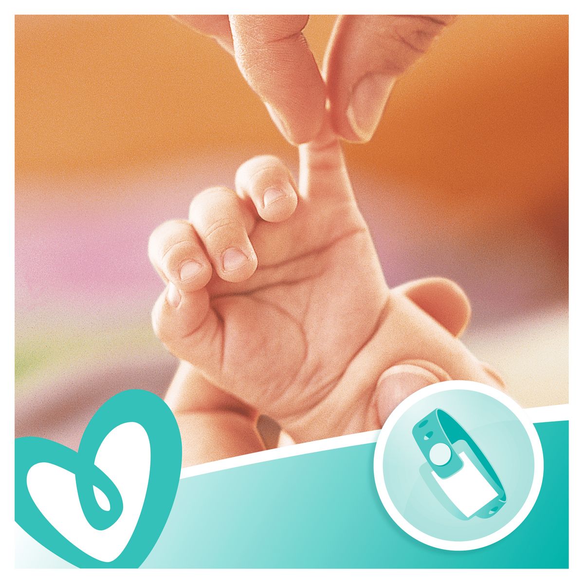 PAMPERS Lingettes sensitives sans parfum pour bébé 4x52 lingettes