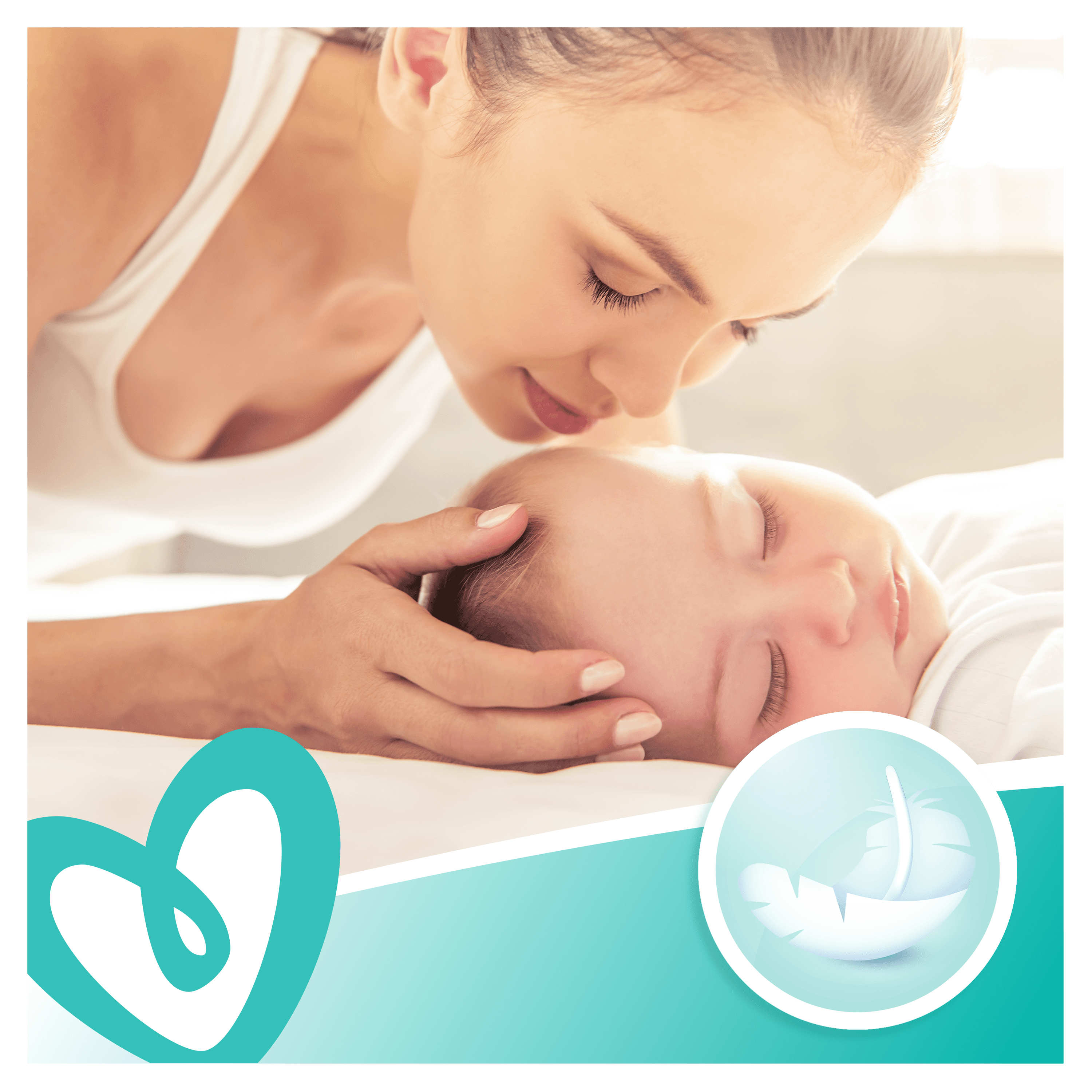 Voir la diapositive 6 : PAMPERS Lingettes sensitives sans parfum pour bébé 4x52 lingettes