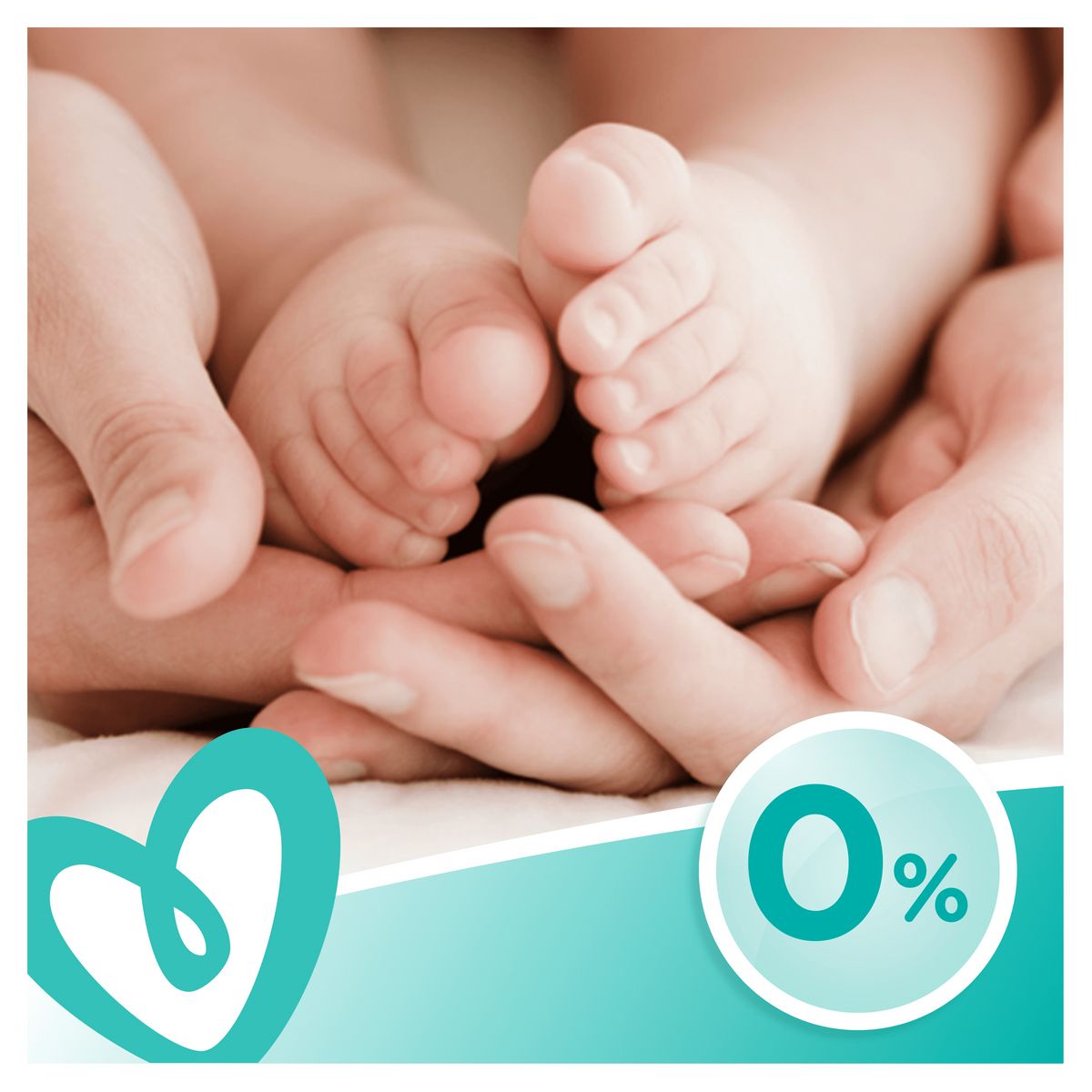PAMPERS Lingettes sensitives sans parfum pour bébé 4x52 lingettes