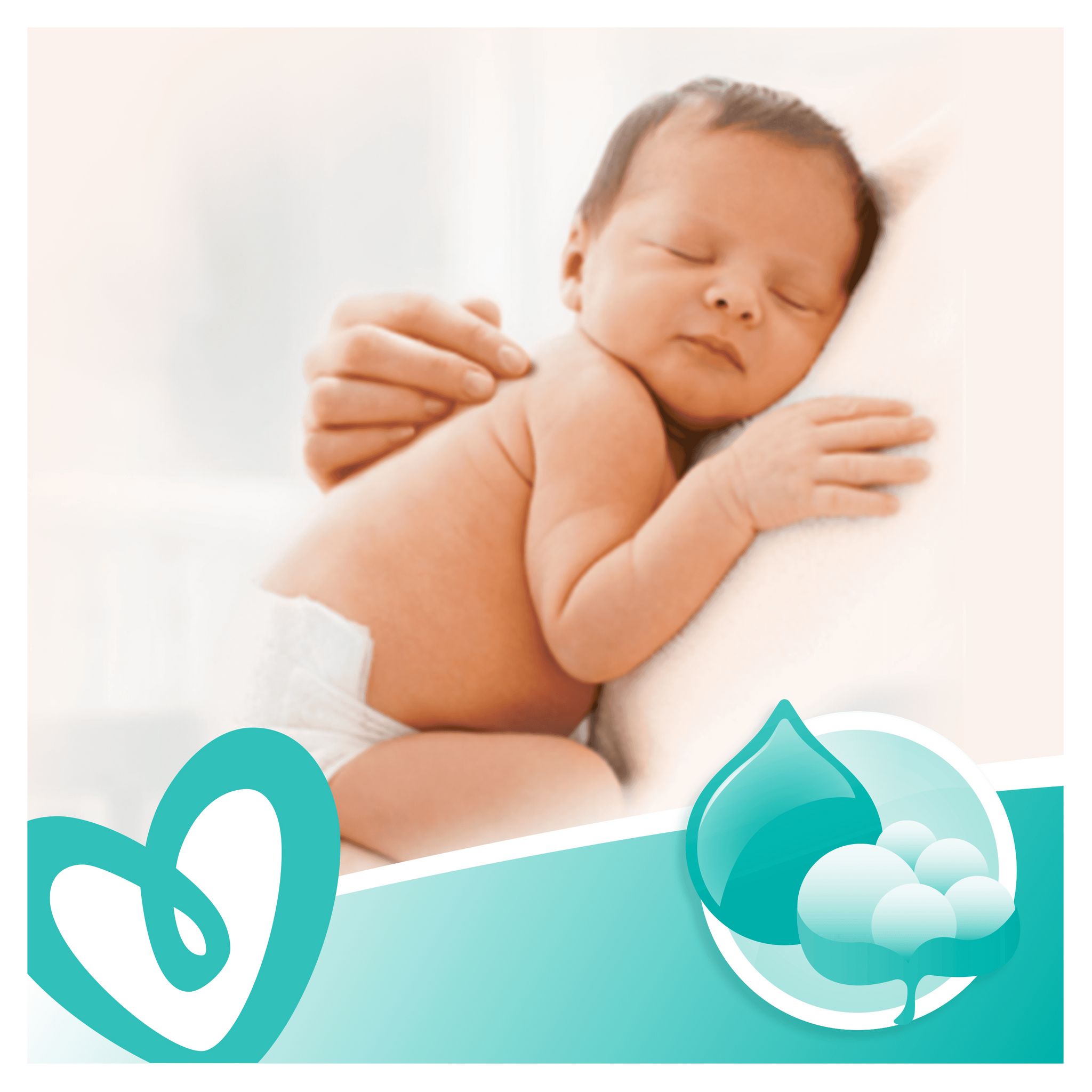 Voir la diapositive 9 : PAMPERS Lingettes sensitives sans parfum pour bébé 4x52 lingettes