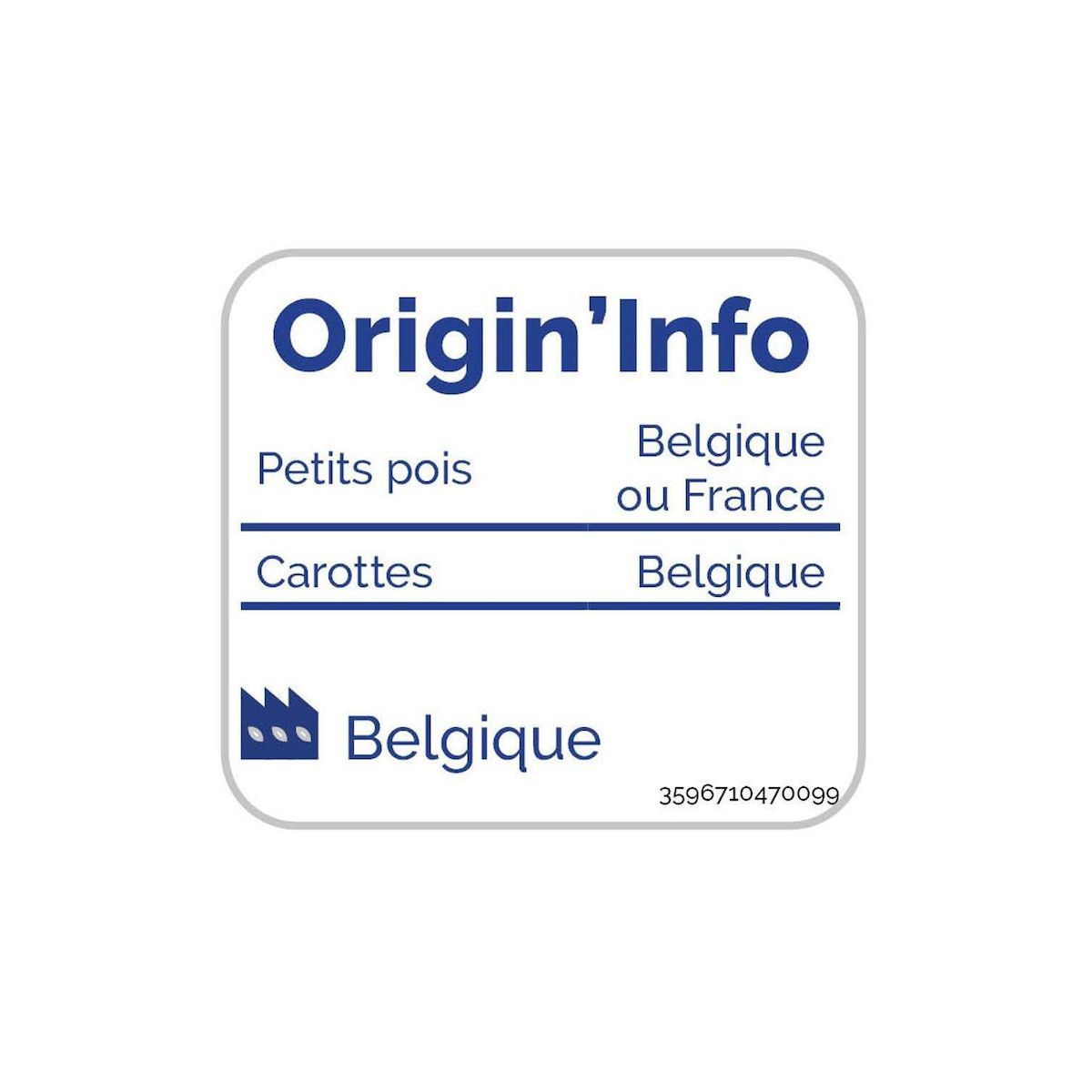 AUCHAN Petits pois carottes minute extra fins 5 portions 750g