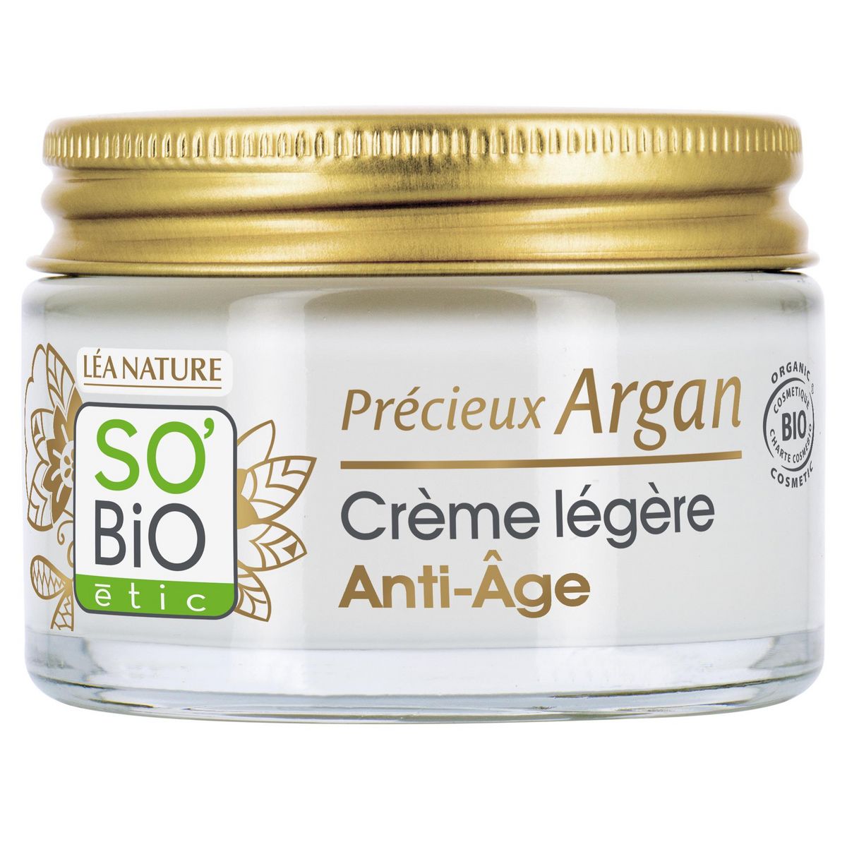 SO BIO ETIC Précieux Argan Crème légère anti-âge jour peaux normales à mixtes 50ml