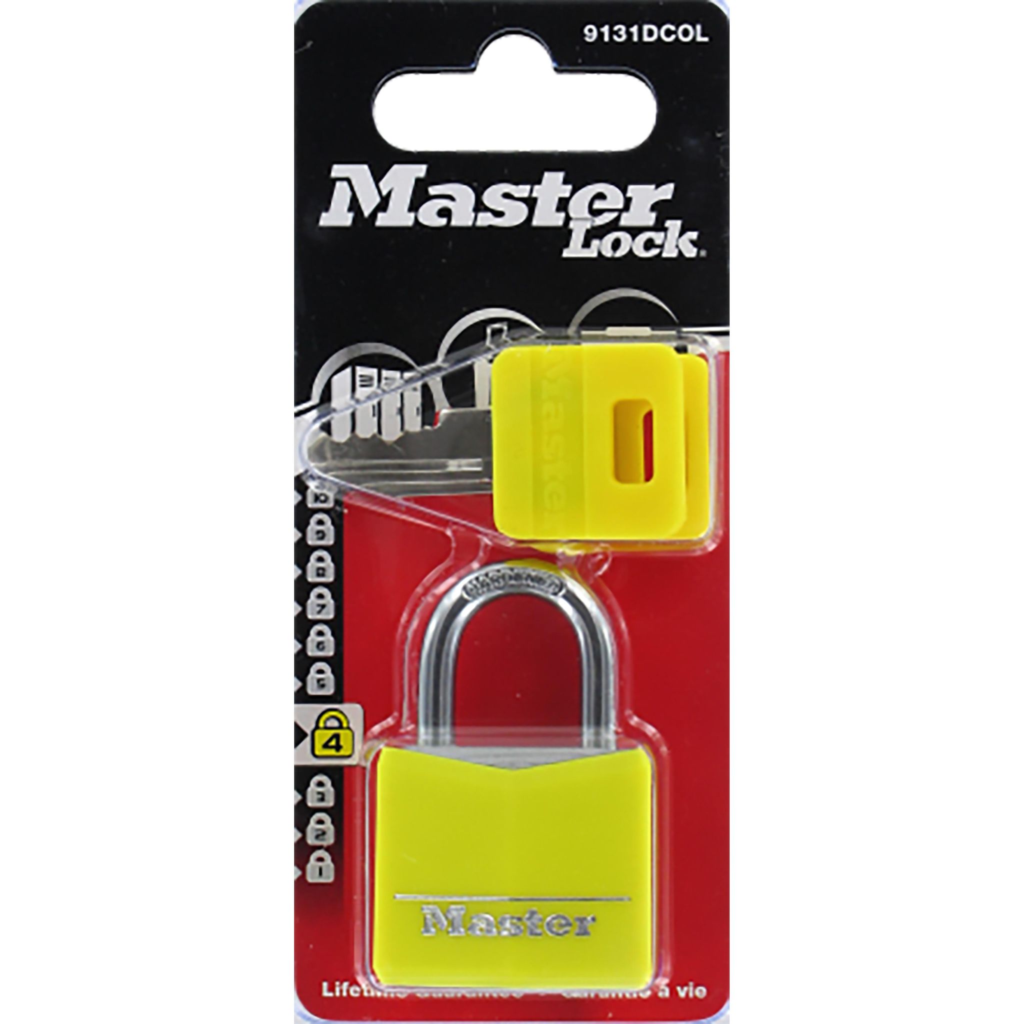 MASTER LOCK Cadenas en aluminium 30 mm vinyl couleur