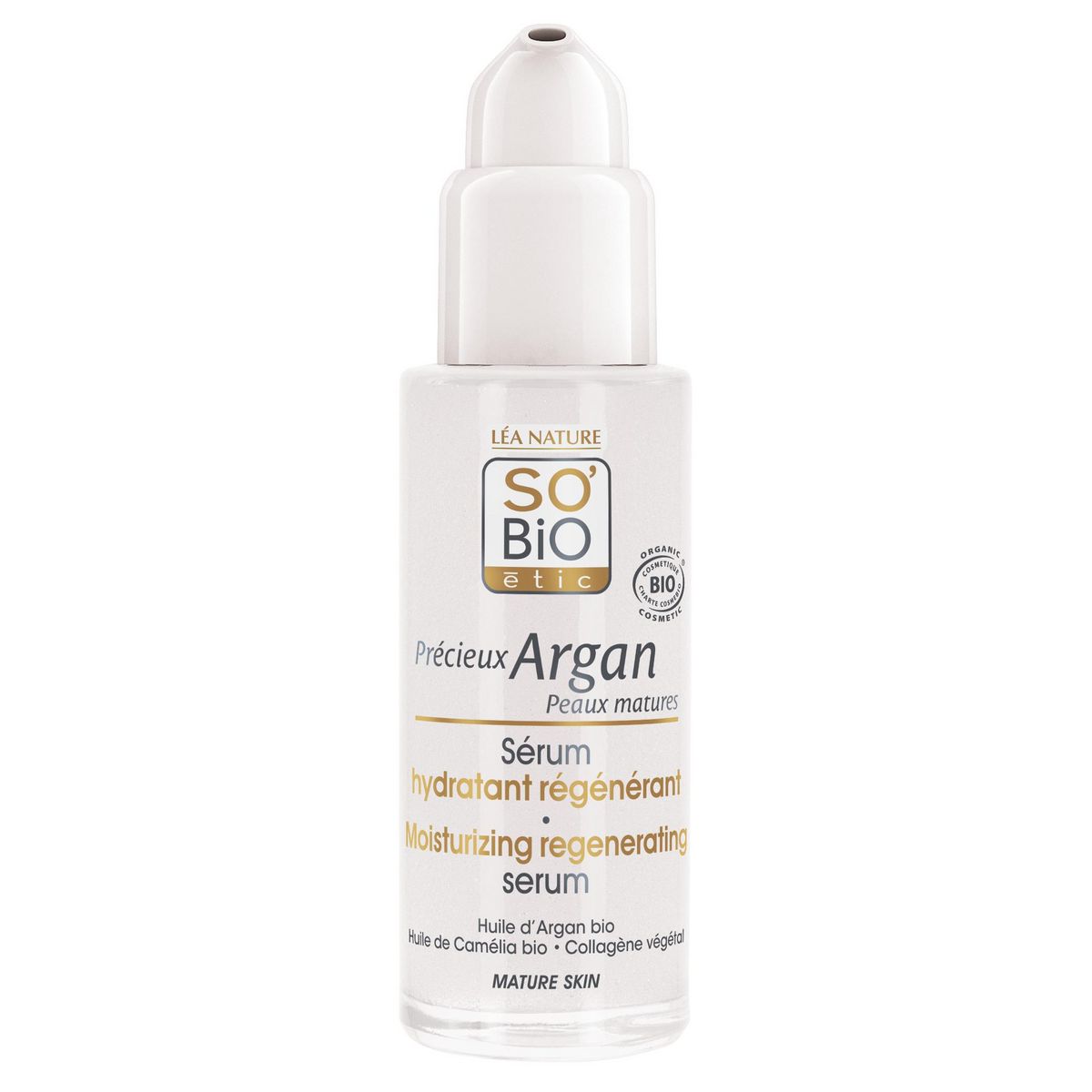 SO BIO ETIC Sérum hydratant régénérant à l'huile d'argan peaux matures 30ml