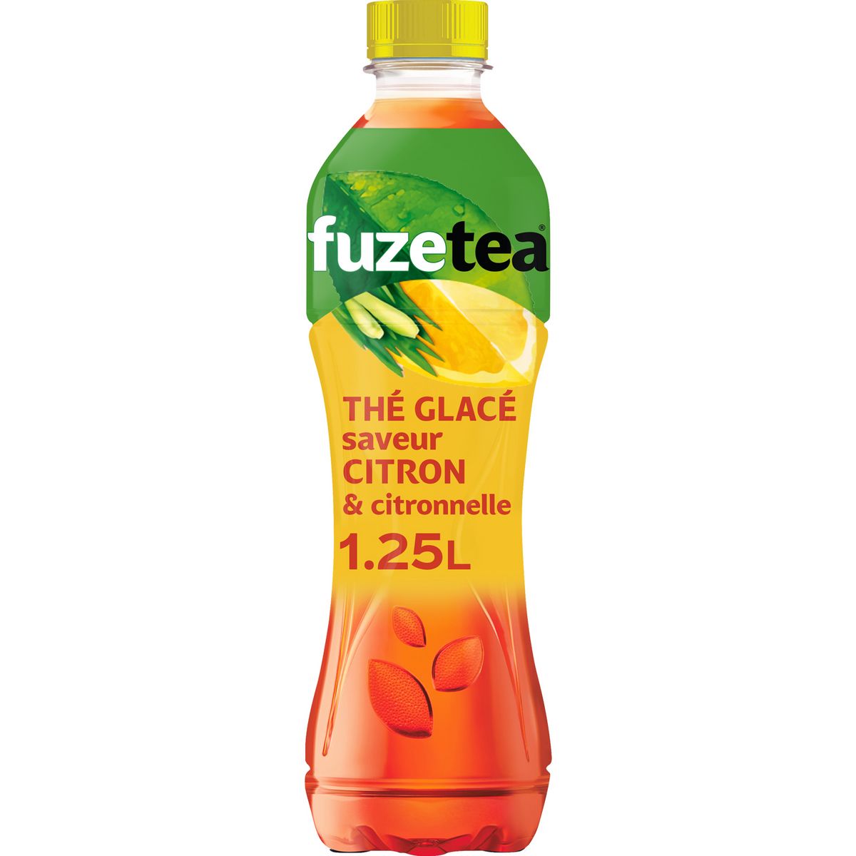 FUZE TEA Thé noir glacé saveur citron et citronnelle 1,25l