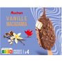 Voir la diapositive 3 : AUCHAN Bâtonnets glacés vanille macadamia 4 pièces 270g