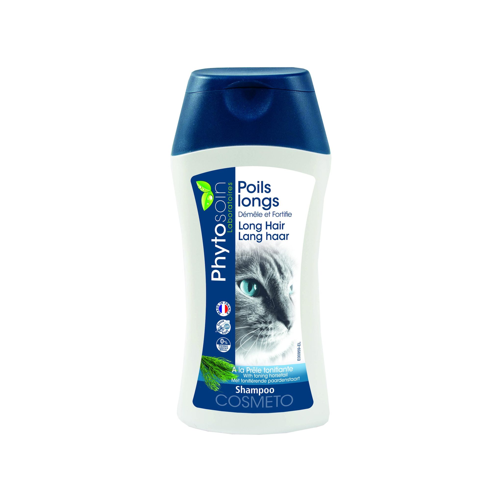 PHYTOSOIN Shampooing poils longs à la prêle tonifiante pour chat 250ml