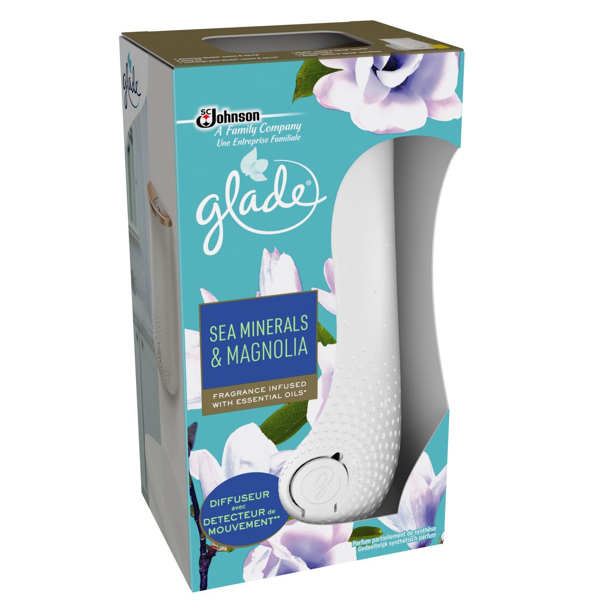 GLADE Désodorisant automat innovant Glade Sense&Spray détecte votre passage à proximité et libère instantanément une bouffée de parfum dans l’air. Équipé d’un détecteur de mouvement, il permet de ne pas gaspiller de produit et d’économiser les recharges. 18ml
