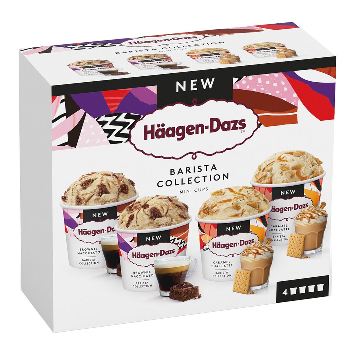 HAAGEN DAZS Mini pot barista collection 4 mini pots 320g