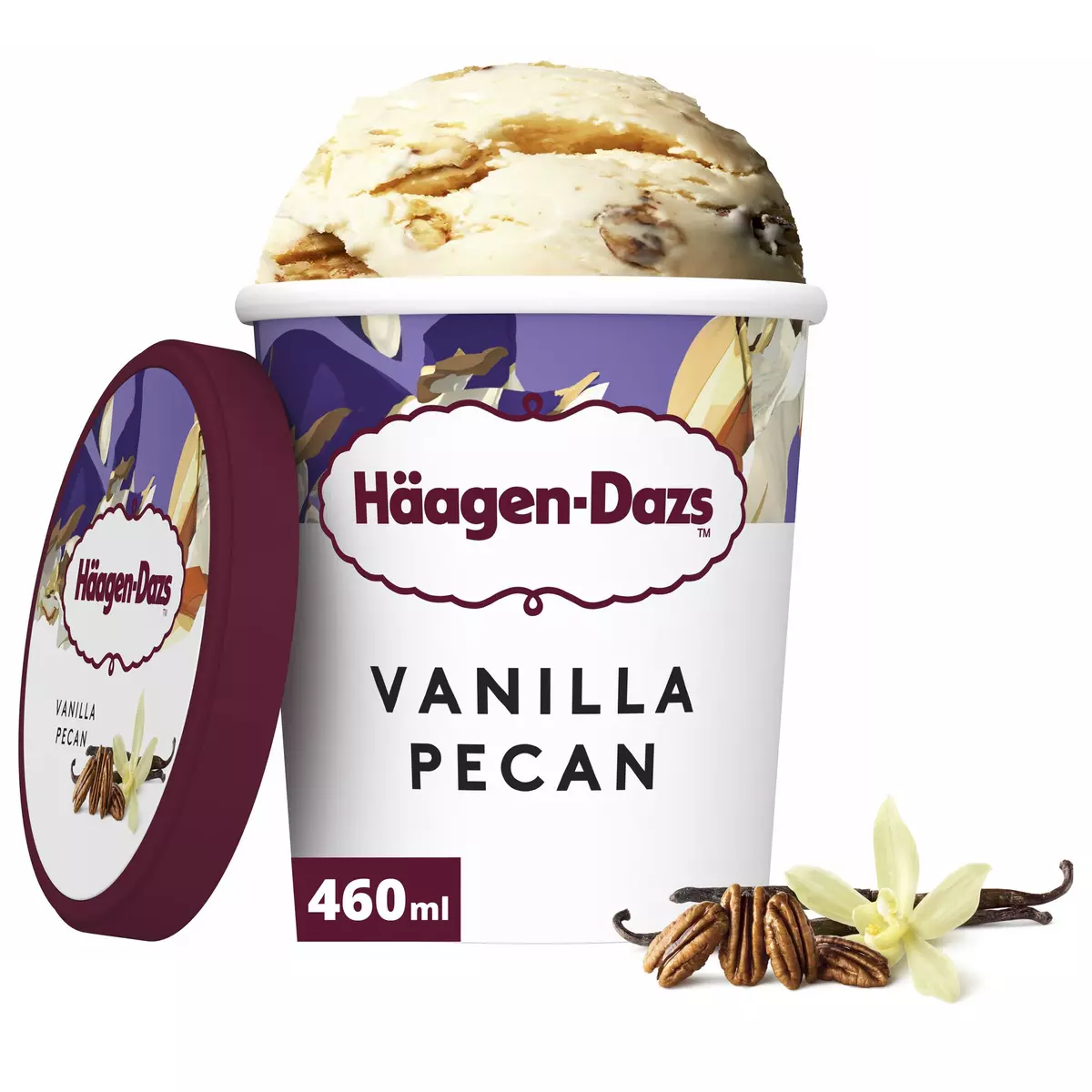 HAAGEN DAZS Pot de crème glacée vanille pécan 400g