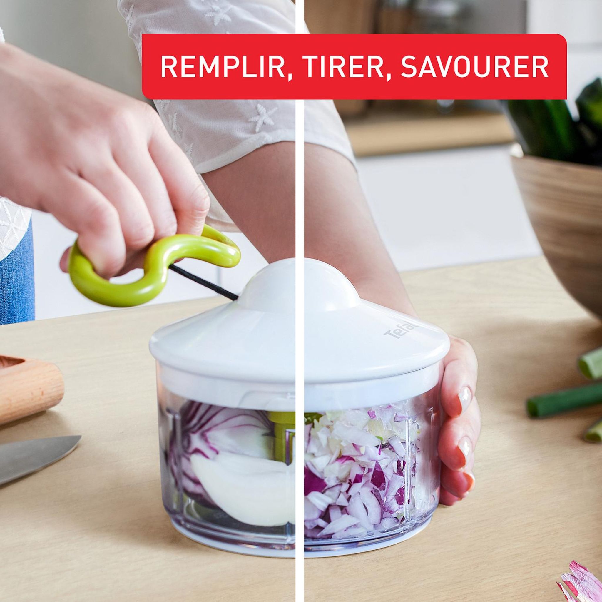 Voir la diapositive 2 : TEFAL Hachoir manuel 500 ml