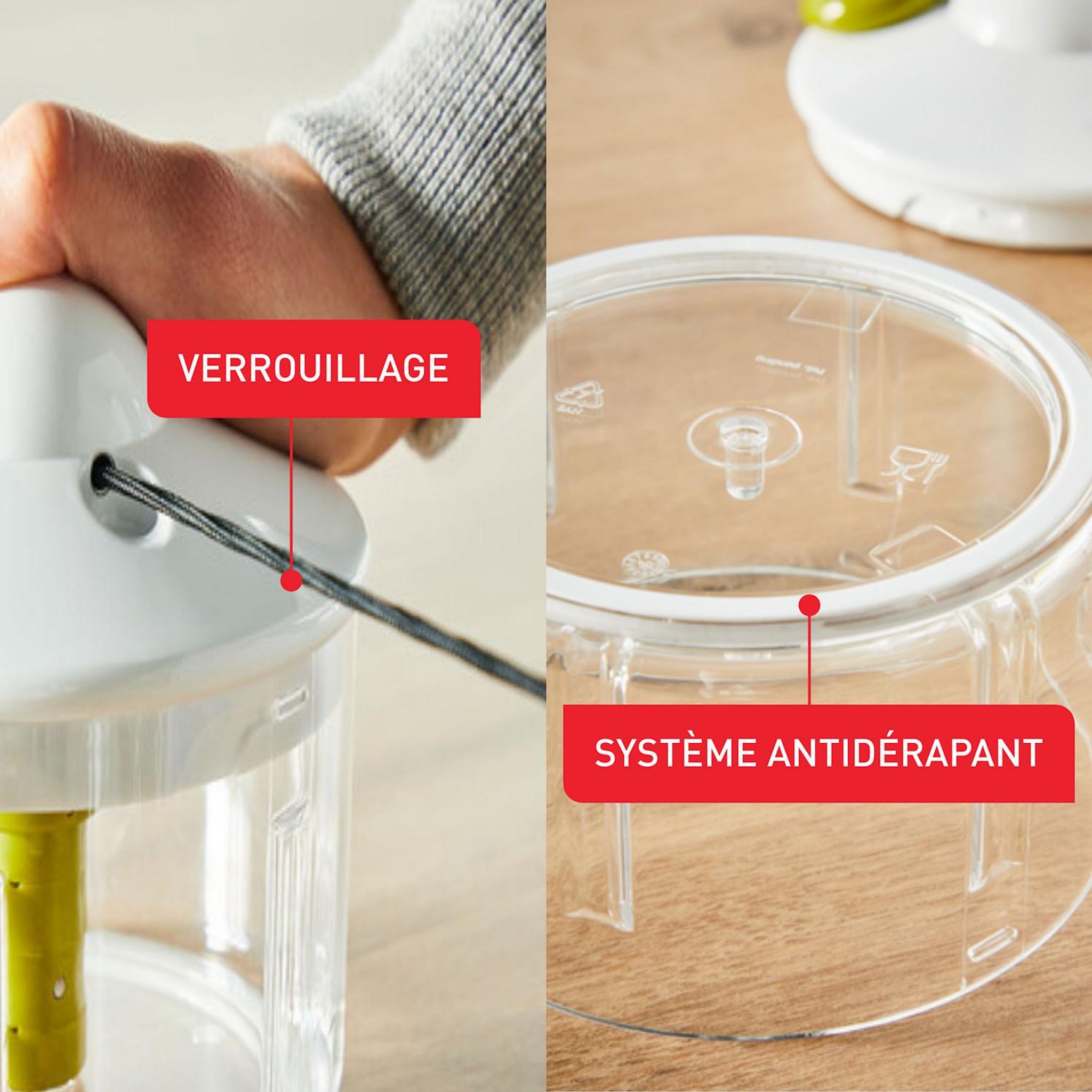 Voir la diapositive 6 : TEFAL Hachoir manuel 500 ml