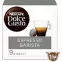 NESCAFE Capsules de café Espresso barista intensité 9 compatibles Dolce Gusto 16 capsules 112g
