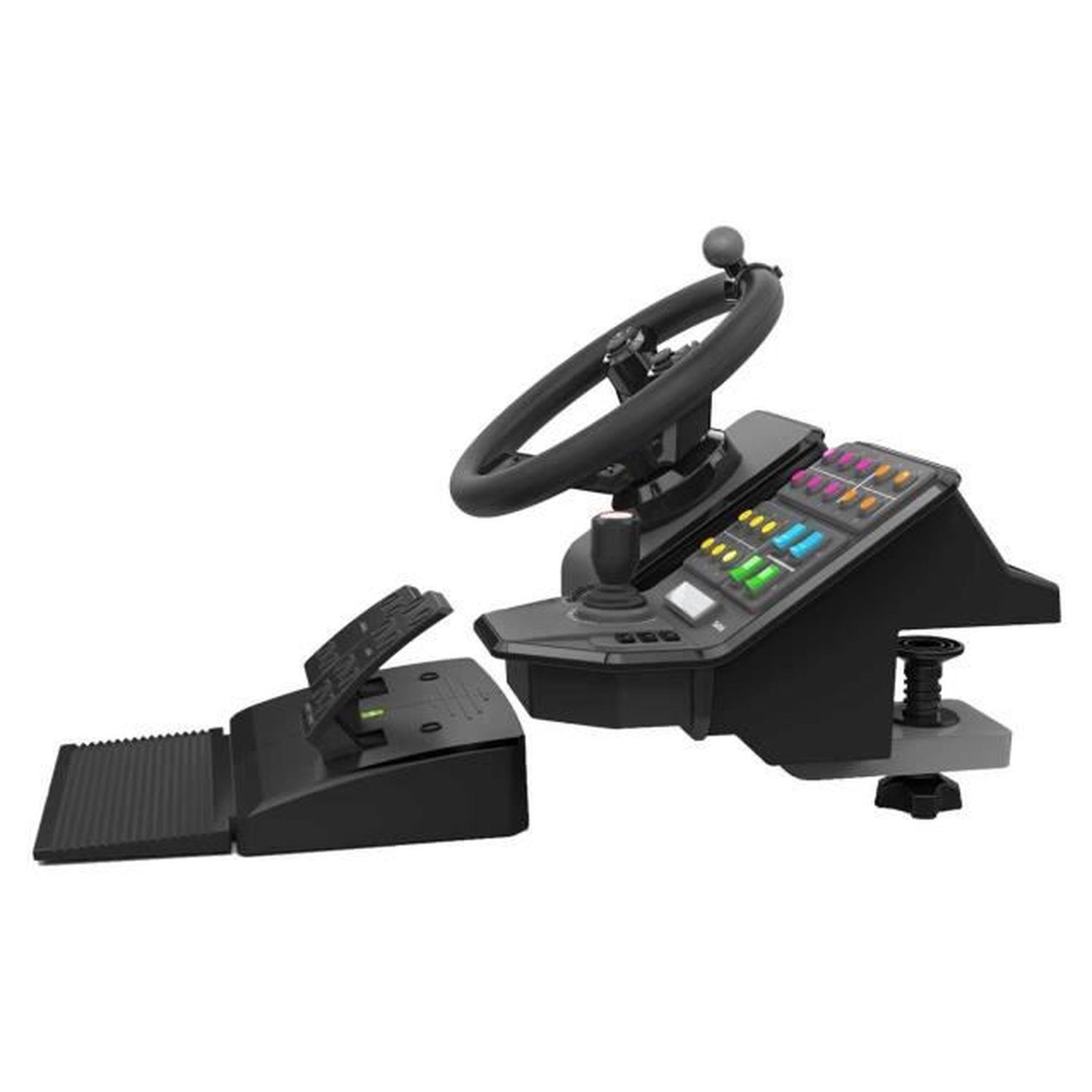 Voir la diapositive 3 : SAITEK Farming Simulator Controller Volant de direction