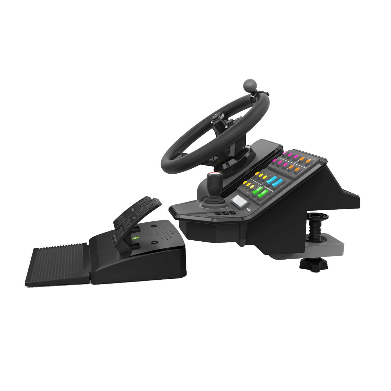 Voir la diapositive 4 : SAITEK Farming Simulator Controller Volant de direction