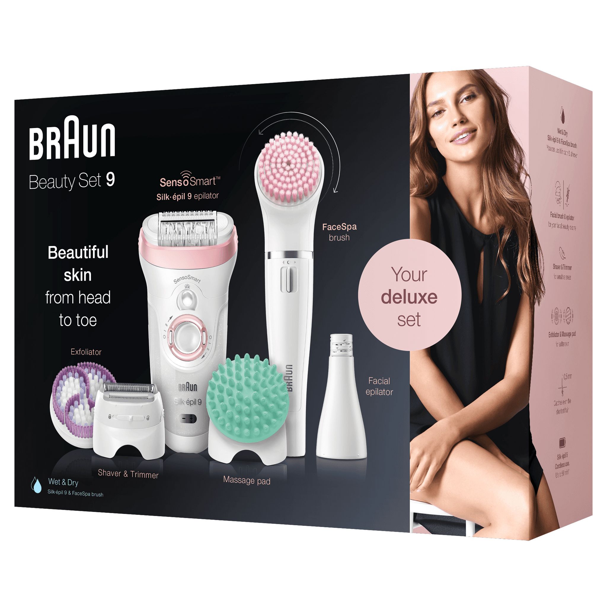 Voir la diapositive 4 : BRAUN Épilateur électrique - SE9985