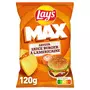 LAY'S Max Chips ondulées saveur sauce burger à l'américaine sans conservateur 120g