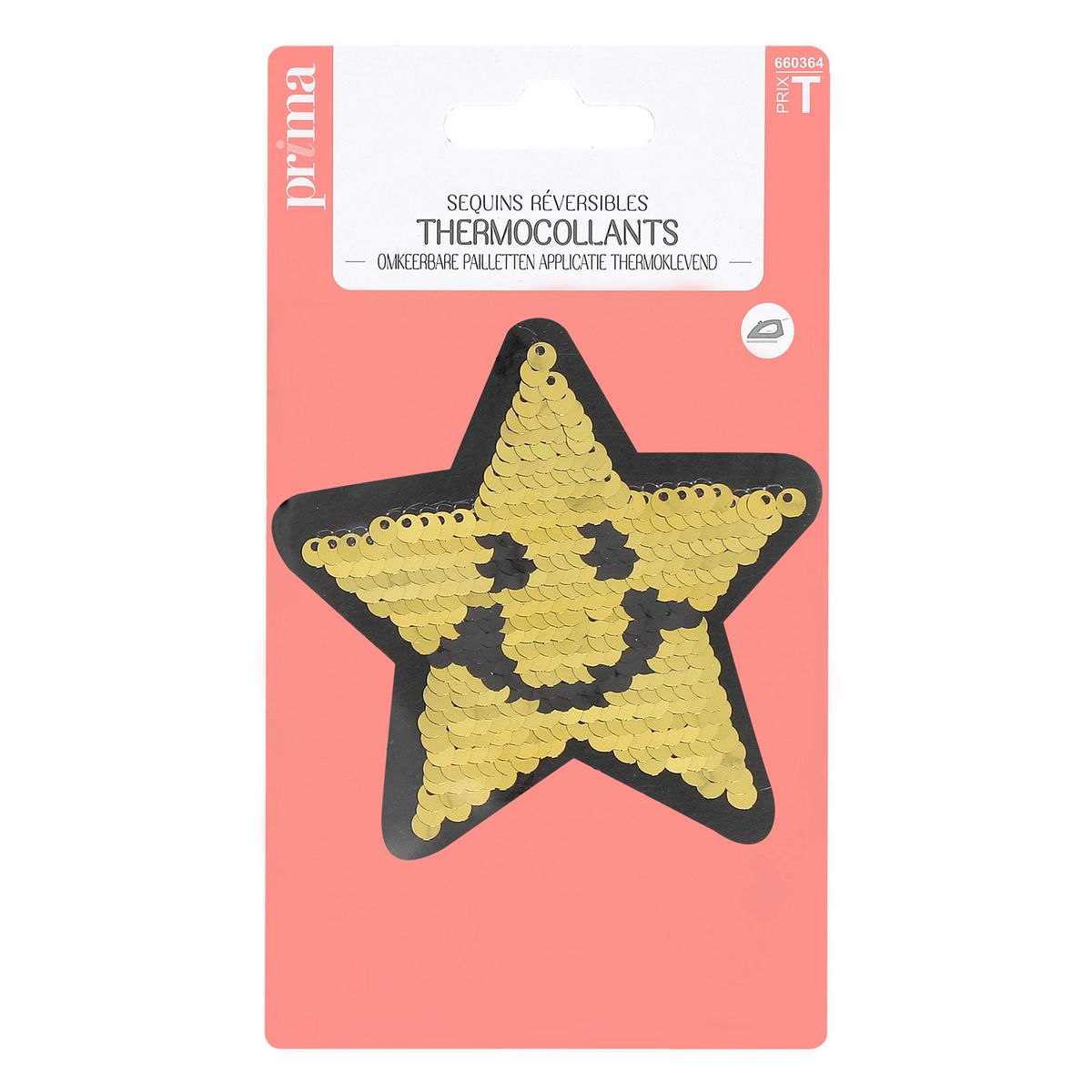 PRIMA Sequins réversibles thermocollants différents modèles x1