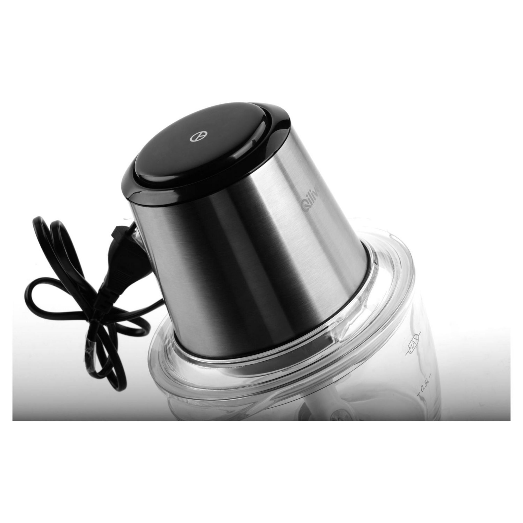 Voir la diapositive 2 : QILIVE Mini Hachoir 134662 - Inox