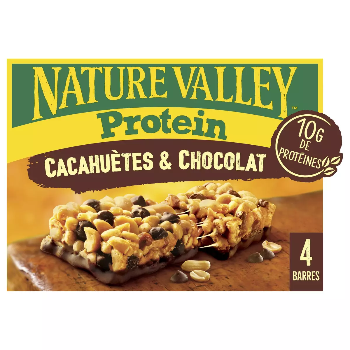Céréales protéinées cacahuètes et sirop d'érable faible en calories, riche  en protéines