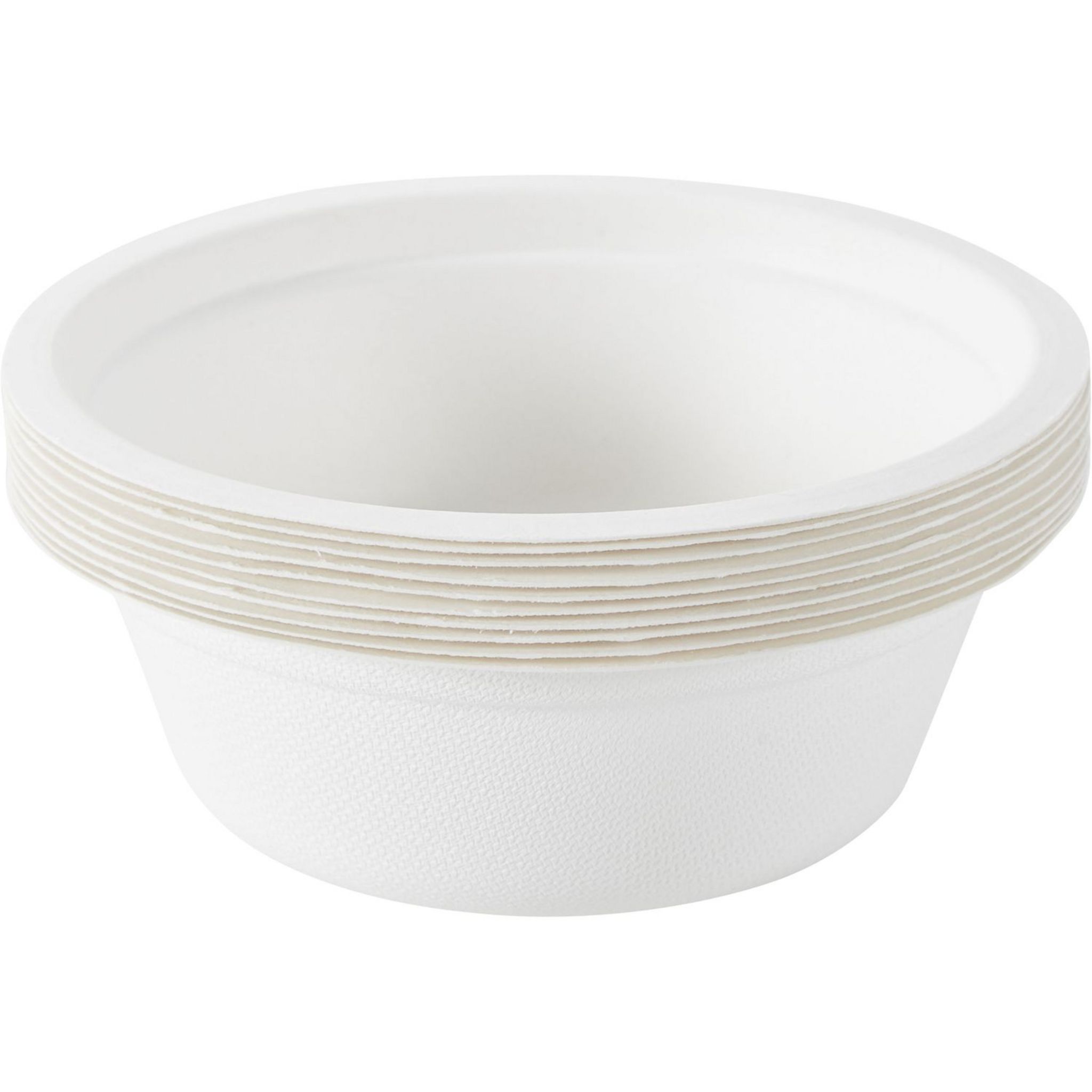Voir la diapositive 2 : ACTUEL Lot de 10 coupelles en carton blanc compostables 35cl