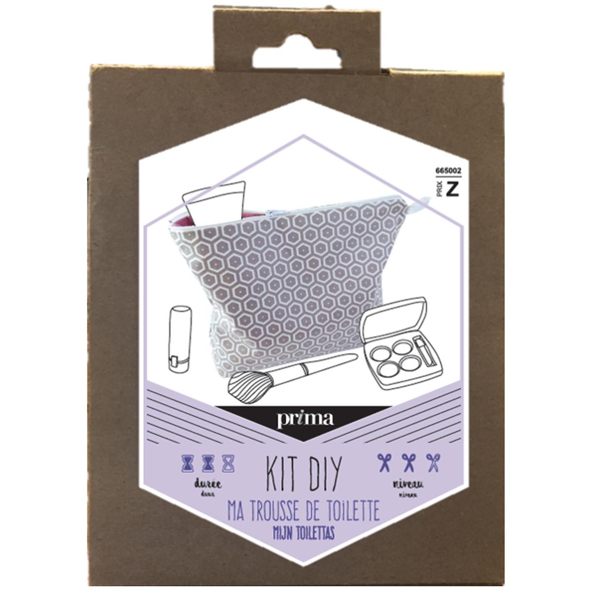 PRIMA Kit diy tissu trousse toilette 1