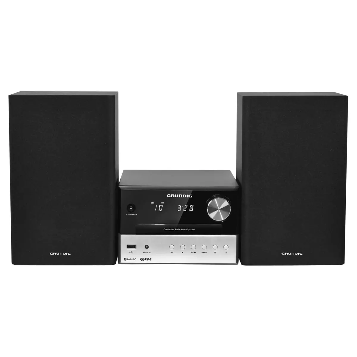 GRUNDIG Microchaîne CD Bluetooth et DAB+ - Noir / silver - M1050BT