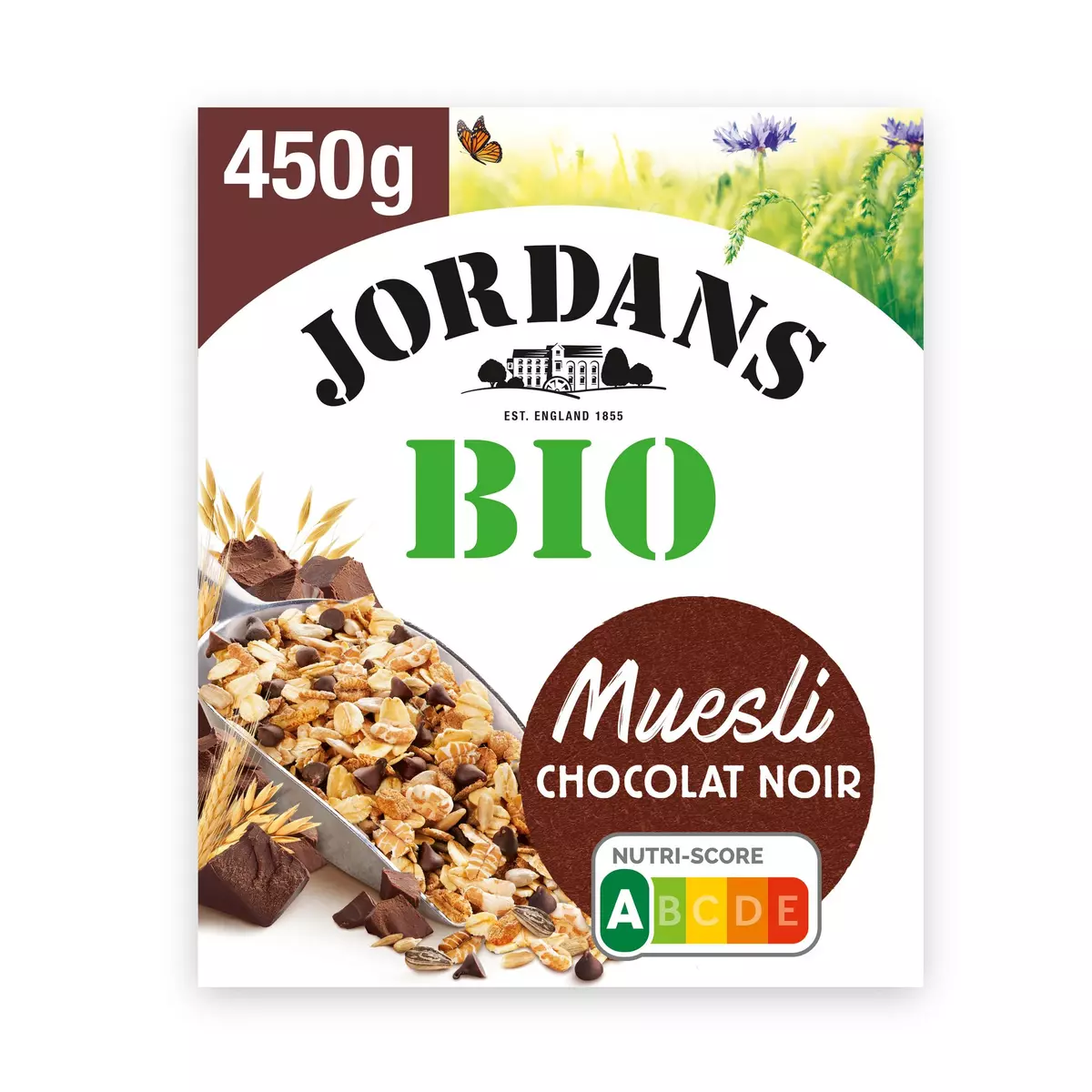 JORDAN'S Muesli bio chocolat noir 450g
