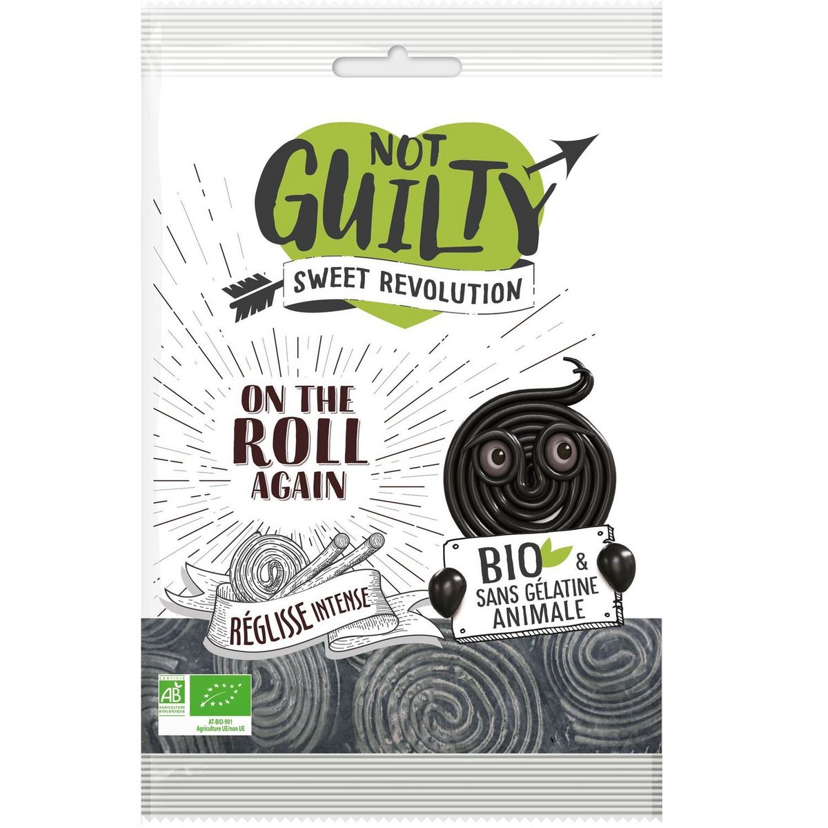 NOT GUILTY Bonbons bio réglisse intense sans gélatine animale 100g