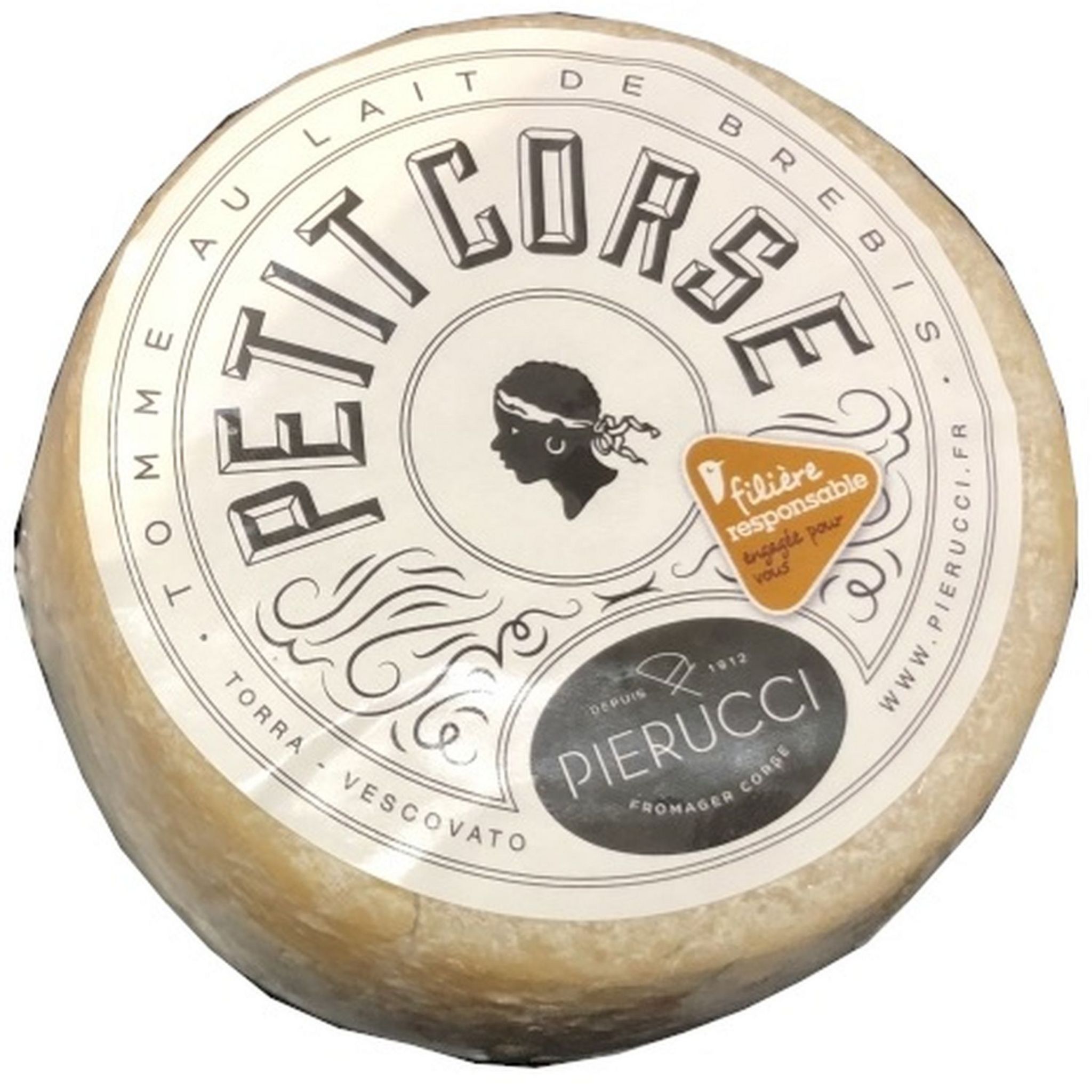 Voir la diapositive 2 : FROMAGE A LA COUPE CULTIVONS LE BON, Petit Corse Tomme au lait de brebis 34%MG filière responsable 350g