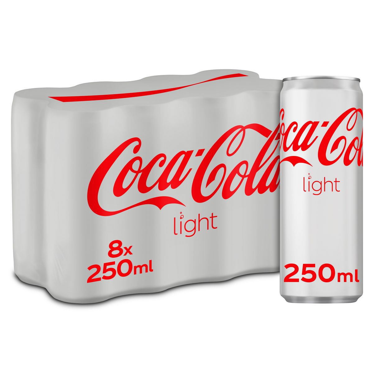 COCA-COLA Boisson gazeuse aux extraits végétaux light boîtes 8x25cl