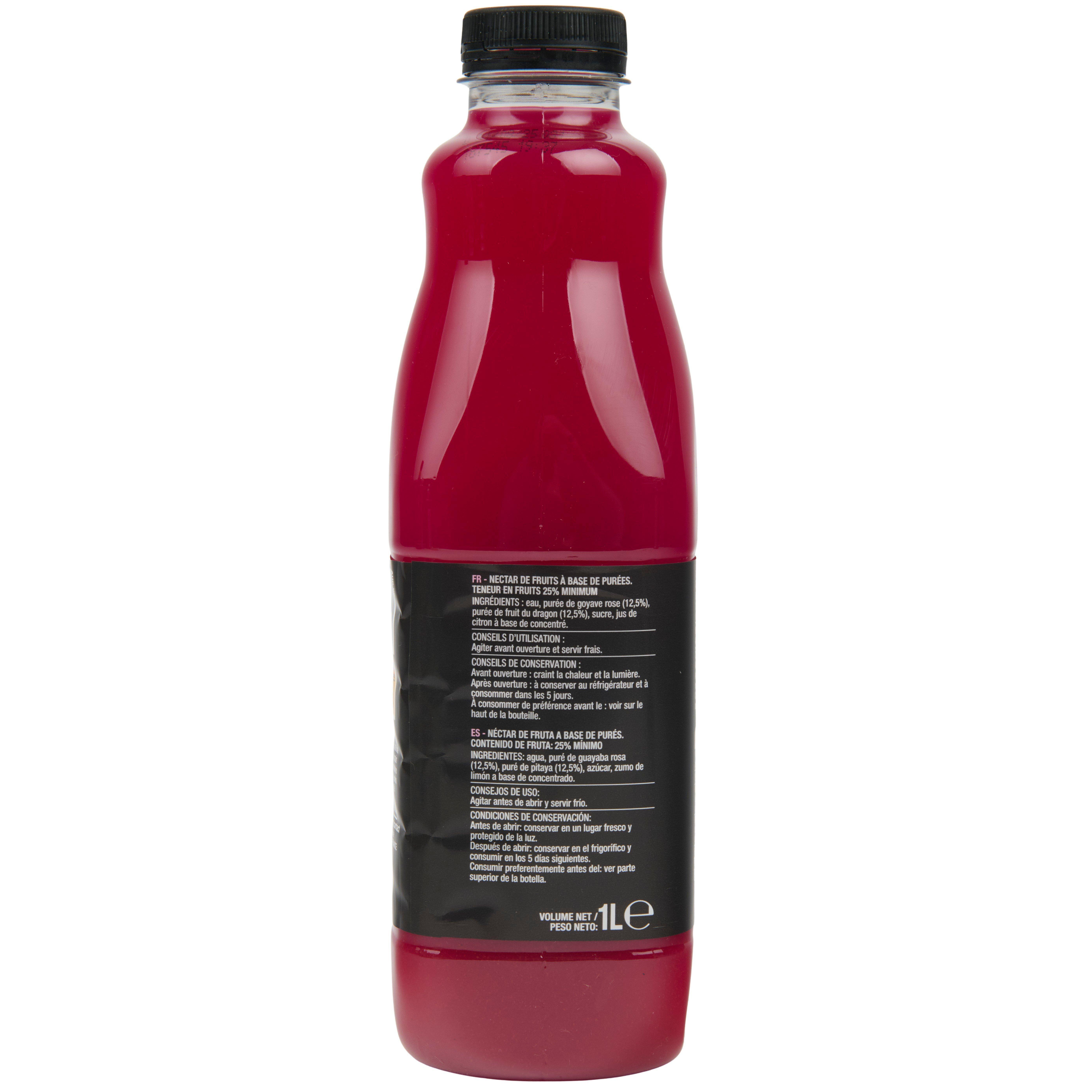 Voir la diapositive 2 : AUCHAN Nectar Instant gourmand goyave fruit du dragon 1l